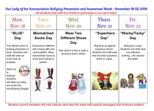 Bullying Prevention and Intervention Week