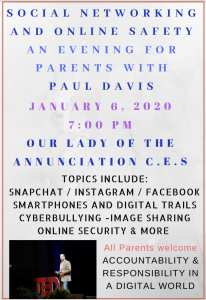 Parent Engagement Evening – A Conversation with IT Expert, Paul Davis